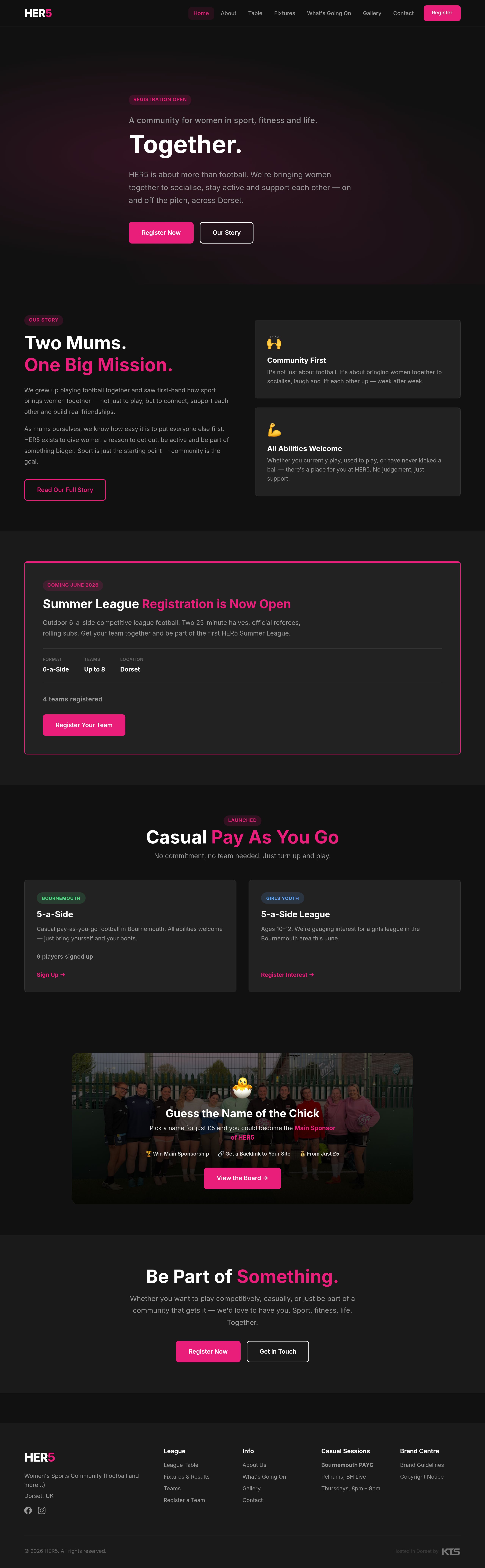 HER5 website screenshot