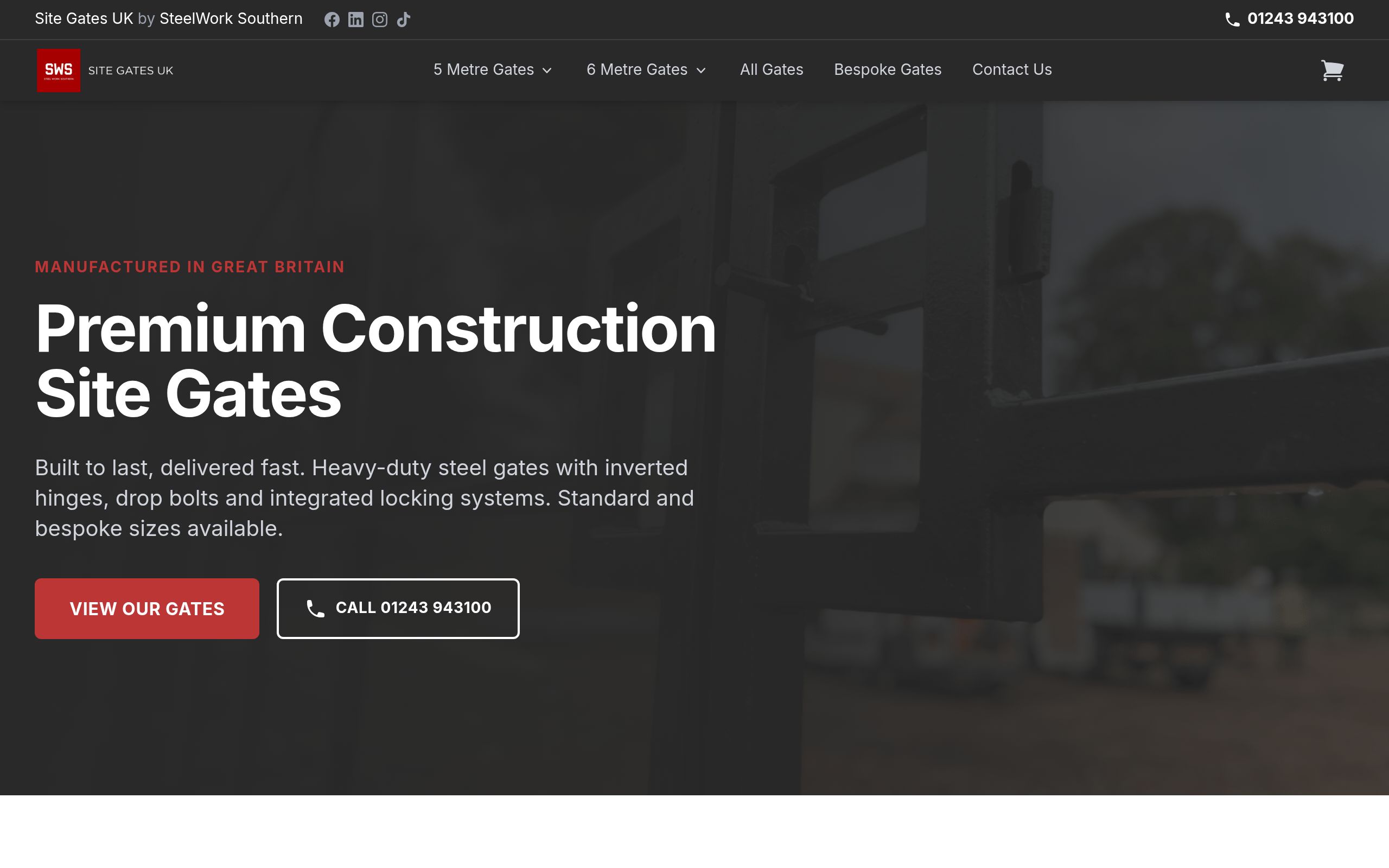 Sitegates website screenshot